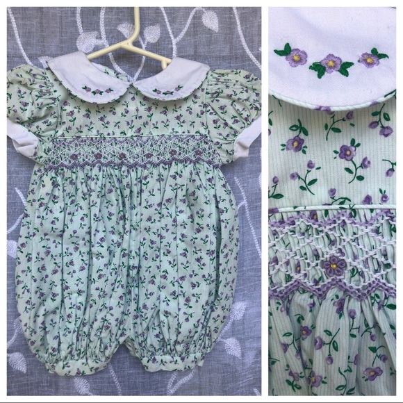 Class Club Other - NWT Class Club Smocked Baby Bubble Romper